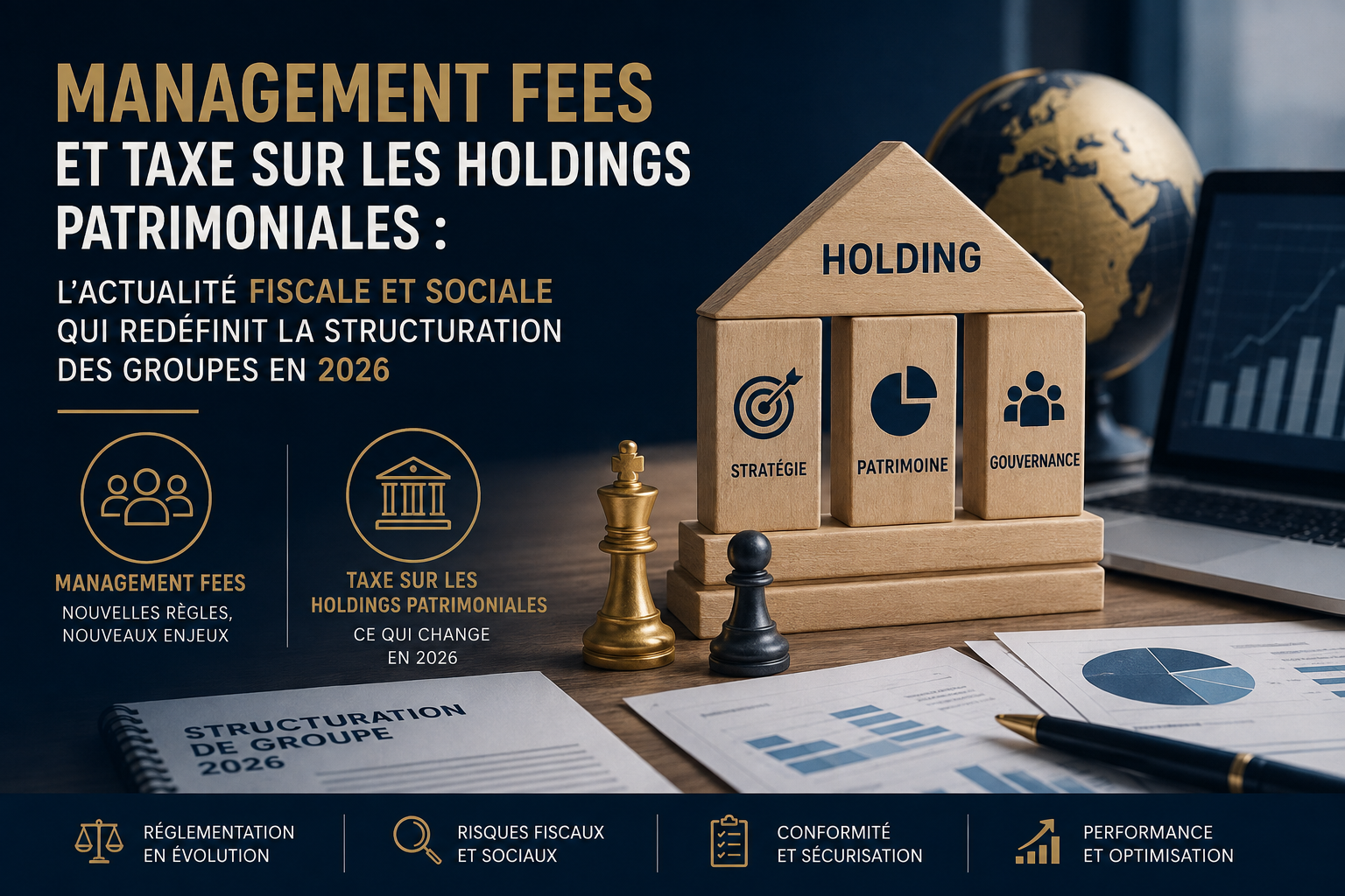 Management fees et taxe sur les holdings patrimoniales : l'actualité fiscale et sociale qui redéfinit la structuration des groupes en 2026